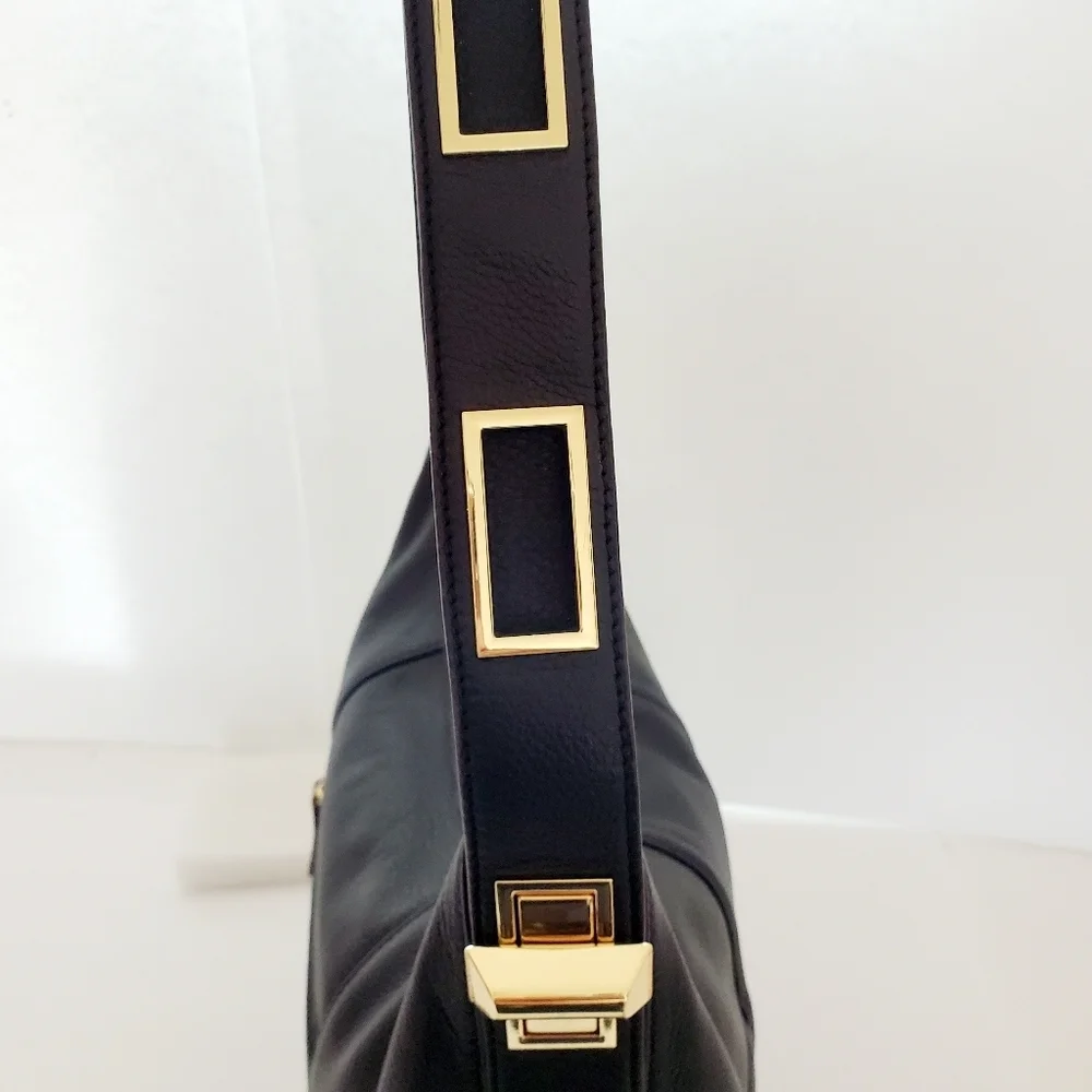 Tignanello Since 1989 Genuine Leather Black Shoulder Bag - Picture 5 of 15